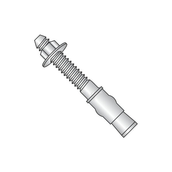 Newport Fasteners Wedge Anchor, 5/8" Dia., 10" L, Stainless Steel 10 PK 516074 - main